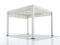 Pavillon Aluminium 300x300x250 cm - Weiß - mit Lamellendach