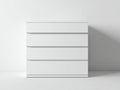 Kommode mit Schubladen Holzwerkstoff 100x40x92 cm - Weiß - mit 4 Schubladen